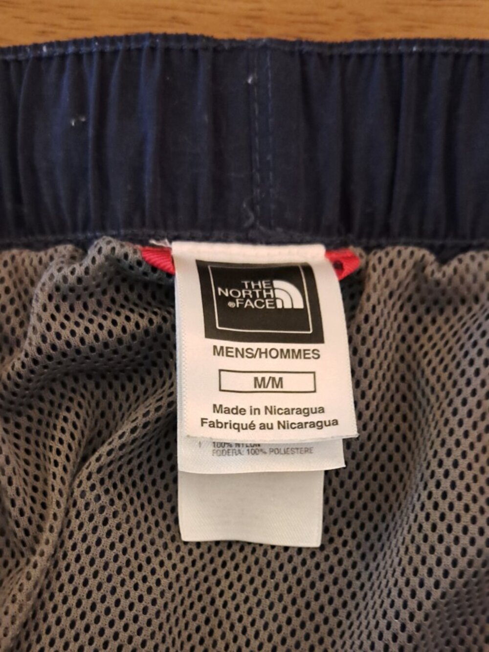 The North Face Mens Medium Hiking Shorts Navy Blue Nylon belt cargo gorpcore 32" - Picture 9 of 15